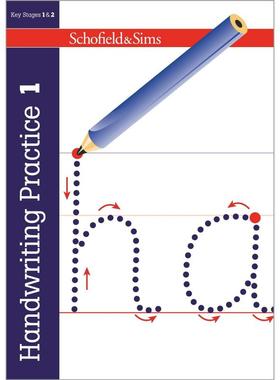英国S&S教辅 Handwriting Practice 1 手写练习 1（5-7岁）英文原版  英语字母书写练习 儿童教育  儿童学习