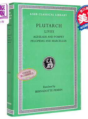 预售 Lives Volume V 英文原版 普鲁塔克 希腊罗马名人传 传记集 卷五 洛布古典丛书 原文希英对照版 Plutarch【中商原版】