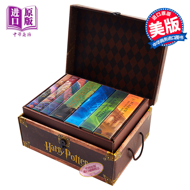 现货 【中商原版】哈利波特英文原版 豪华精装收藏版8Harry Potter Boxed Set 1-7套装全集全套盒装2 3 4 5 6 J.K.罗琳 正版图书