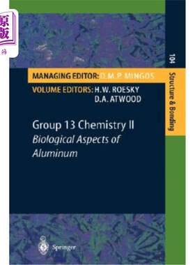 海外直订Group 13 Chemistry II: Biological Aspects of Aluminum 第十三组化学II:铝的生物学特性