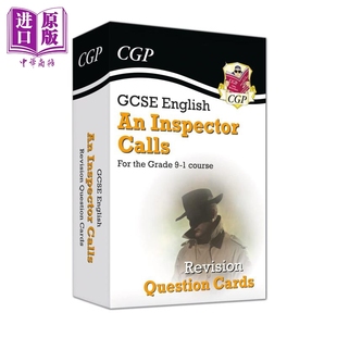 Question 英国CGP教辅 GCSE New Cards Revision English 中商原版 Inspector Grade Calls 英语探长来访修订问题卡 预售