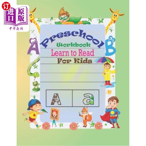 海外直订Preschool Workbook Learn to Read For Kids: Special Learning Book For Your Baby's 学前工作手册学习阅读为孩子