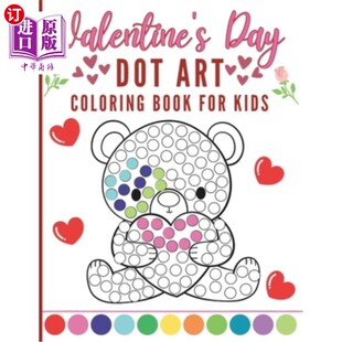 Journey Day Coloring Art 海外直订Valentine for Dot Embark Kids 情人艺术儿童涂色书：踏 Creativit Book