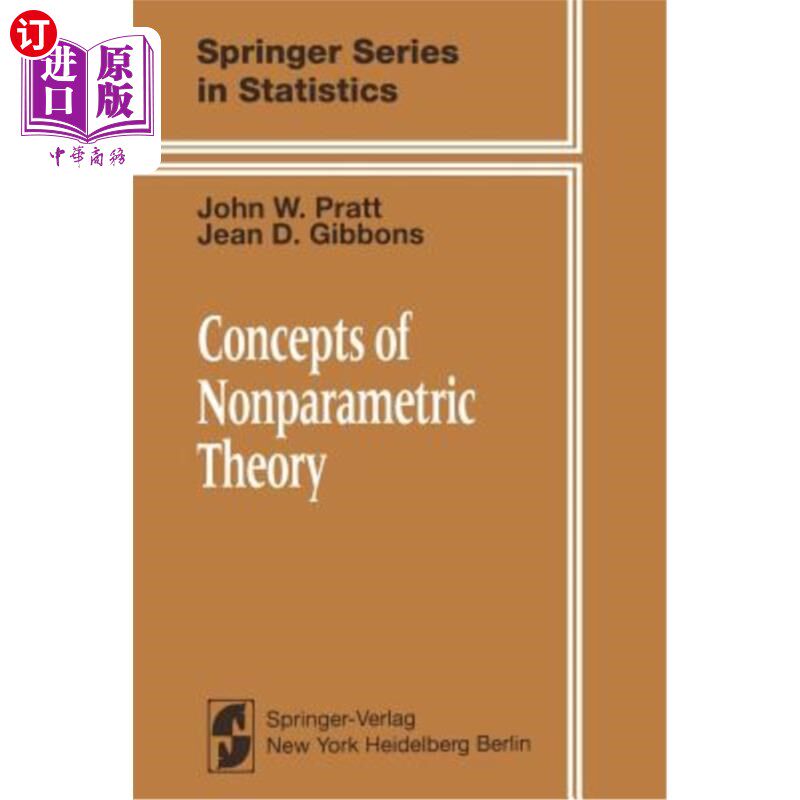 海外直订Concepts of Nonparametric Theory 非参数理论的概念