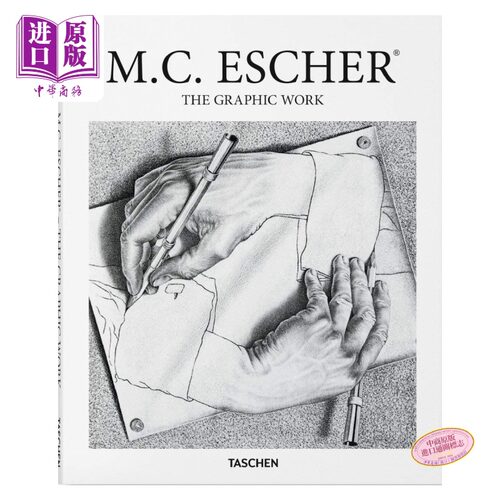 MC Escher 进口艺术 埃舍尔作品集 奥普艺术 超现实主义 画册Taschen Basic Art基础艺术系列【中商原版】