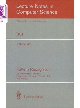 海外直订Pattern Recognition: 4th International Conference Cambridge, Uk, March 28-30, 19 模式识别：第四届国际会议剑