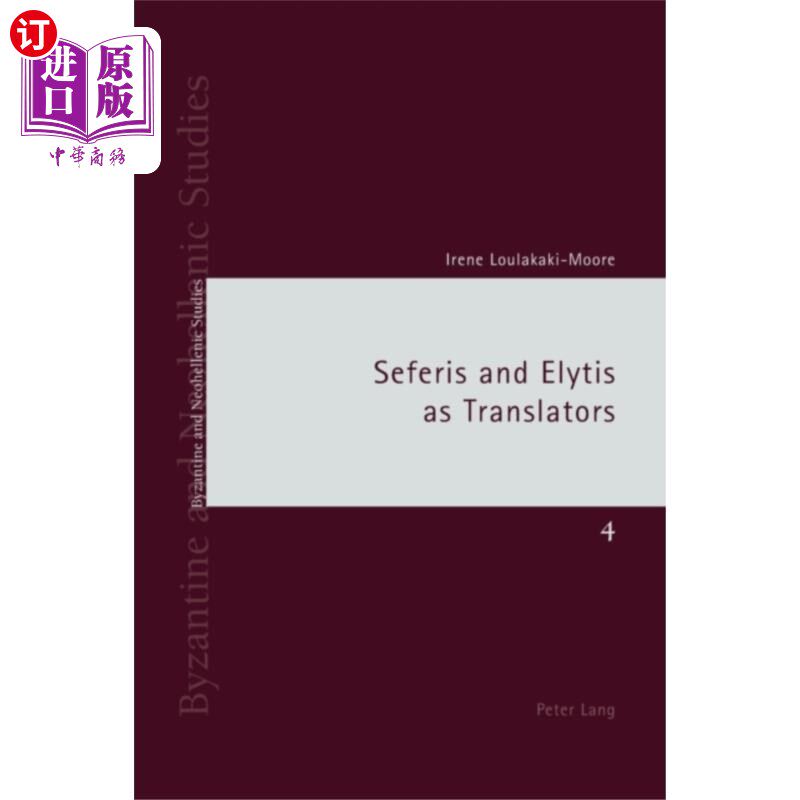 海外直订Seferis and Elytis as Translators Seferis和Elytis作为翻译