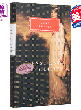 预售 理智与情感  英文原版 Everyman s Library Classics Sense and Sensibility 康拉德作序 简 奥斯汀 Jane Austen【中商原版】