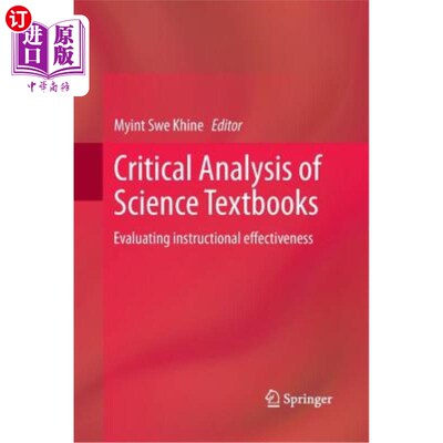 海外直订Critical Analysis of Science Textbooks: Evaluating Instructional Effectiveness 科学教材的批判性分析：教学效