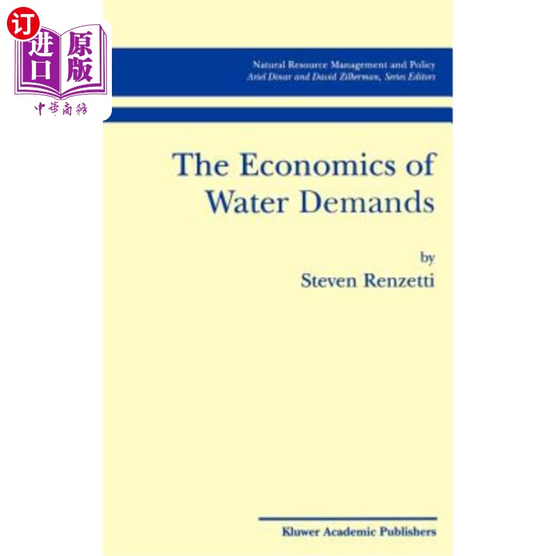 海外直订The Economics of Water Demands 水需求经济学
