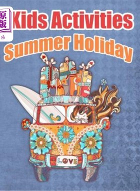 海外直订Kids Activities Summer Holiday: Ages 4-8 Workbook for Word Search, Dot to Dot, M 儿童活动暑假：4-8岁的求职