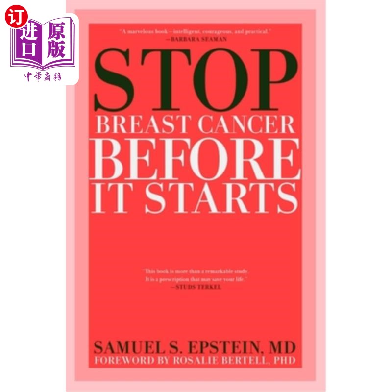 海外直订医药图书Stop Breast Cancer Before It Starts 防患于未然