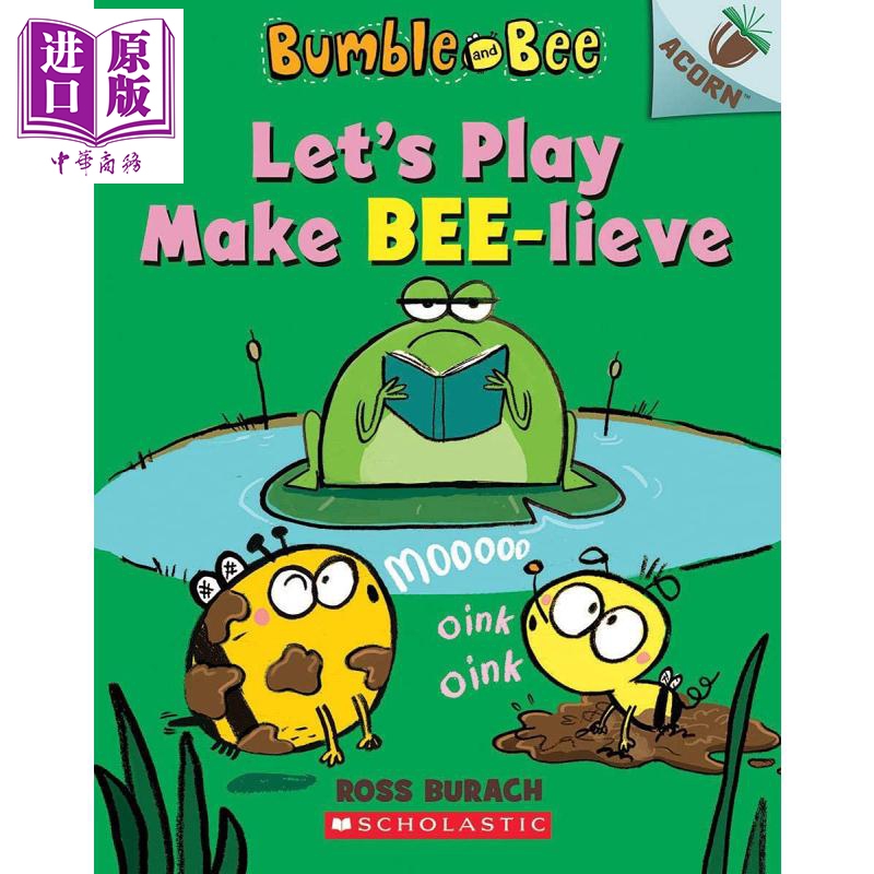 现货 Bumble and Bee Lets Play Make Bee-lieve学乐橡树种子橡果 大黄蜂与小蜜蜂2 英文原版 儿童桥梁漫画 图像小说【中商原版】 书籍/杂志/报纸 原版其它 原图主图