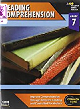 海外直订Core Skills Reading Comprehension Workbook Grade 7 Steck Vaughn核心技能阅读理解：练习册7年级