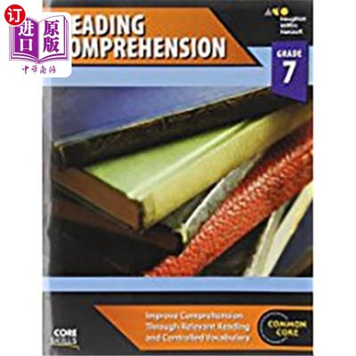 海外直订Core Skills Reading Comprehension Workbook Grade 7 Steck Vaughn核心技能阅读理解：练习册7年级