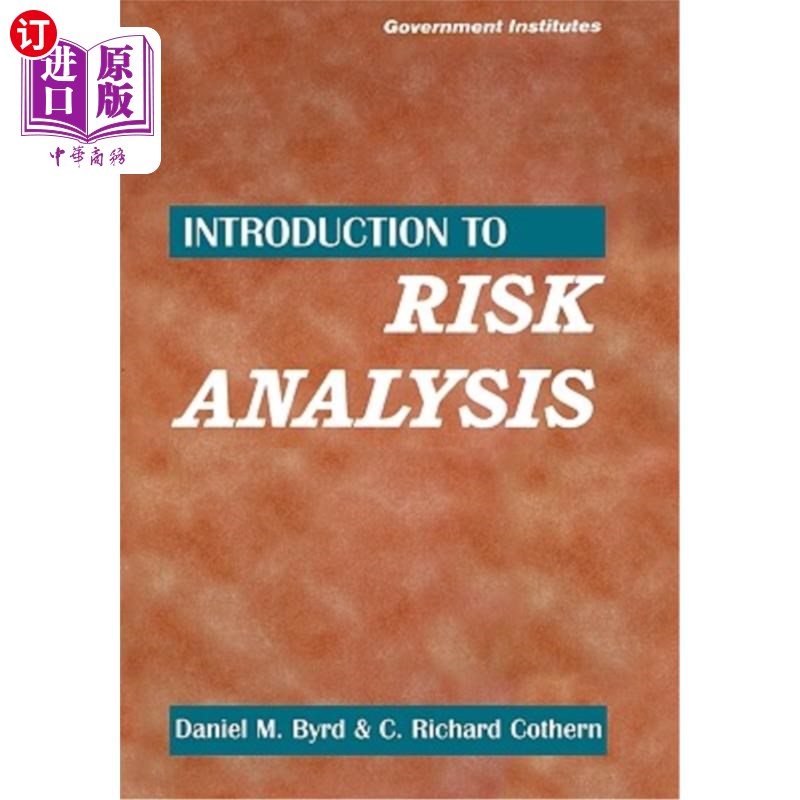 海外直订Introduction to Risk Analysis: A Systematic Approach to Science-Based Decision M风险分析导论：科学决策的系