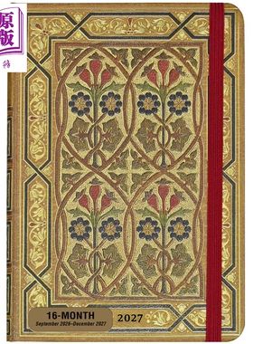 预售 Peter Pauper Press 精致复古笔记本 新艺术周计划本 日记本手账本高颜值记事本 英文原版 Art Nouveau Weekly Planner