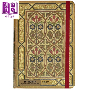 预售 Peter Pauper Press 精致复古笔记本 新艺术周计划本 日记本手账本高颜值记事本 英文原版 Art Nouveau Weekly Planner