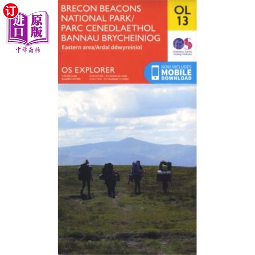 海外直订Brecon Beacons National Park / Parc Cenedlaethol... 布雷肯比肯斯国家公园 / 塞内德莱索尔公园 班瑙布莱切尼奥