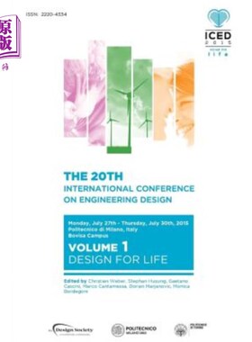 海外直订Proceedings of the 20th International Conference on Engineering Design (ICED 15) 第20届国际工程设计会议论文