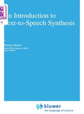 海外直订An Introduction to Text-To-Speech Synthesis 文本到语音合成简介