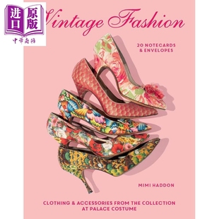 中商原版 进口艺术 Vintage Fashion 复古时尚 Notecards 张便签和信封 预售 EnvelopesChronicle ：20 Books