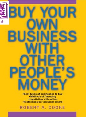 现货 用他人的钱做生意 Buy Your Own Business With Other People's Money 英文原版 Robert Cooke【中商原版】Wiley