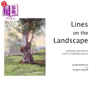 with and 海外直订Lines 风景线：澳大利亚主题 Landscape Theme the 绘画和诗歌 Paintings Australian Poems