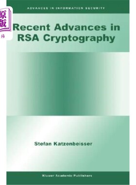 海外直订Recent Advances in Rsa Cryptography Rsa密码技术的最新进展