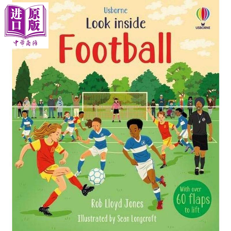 Look Inside Football 尤斯伯恩看里面系列足球 少儿科普 英文原版【中商原版】