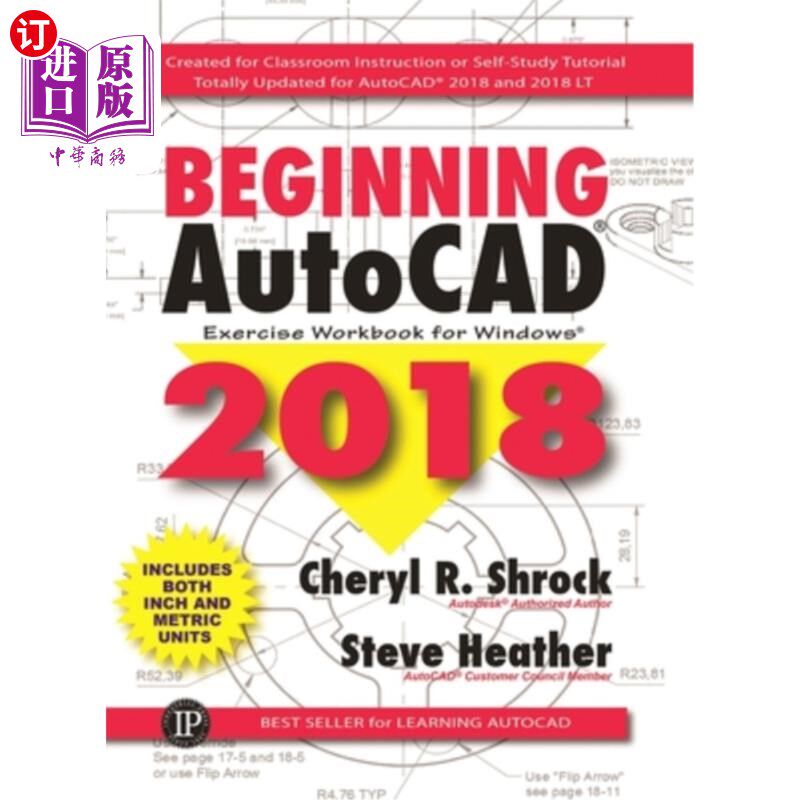 海外直订Beginning Autocad(r) 2018: Exercise Workbook 开始Autocad(r) 2018:练习练习册