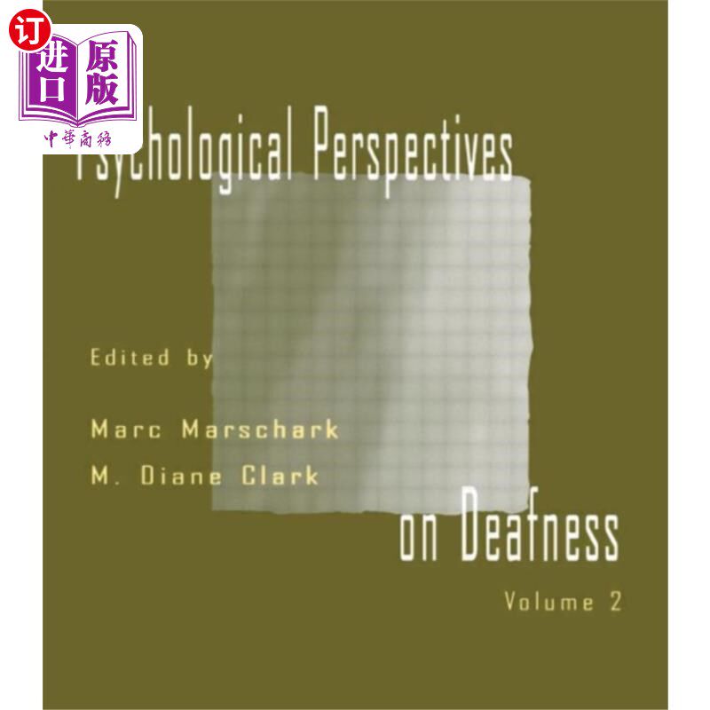 海外直订Psychological Perspectives on Deafness 耳聋的心理学透视