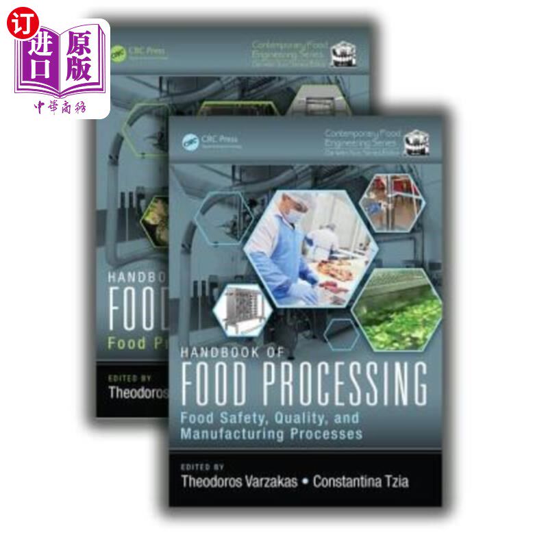 海外直订Handbook of Food Processing, Two Volume Set 食品加工手册,两卷集