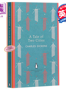预售 【中商原版】双城记 英文原版 A Tale of Two Cities 狄更斯 世界经典文学名著 Charles Dickens 企鹅经典