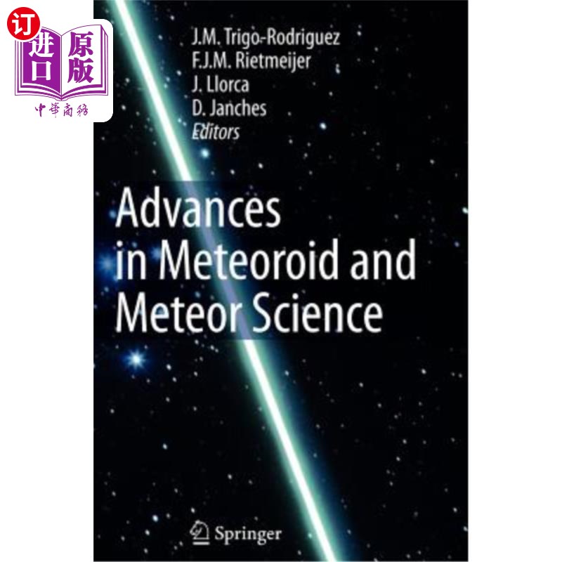 海外直订Advances in Meteoroid and Meteor Science 流星体与流星科学进展