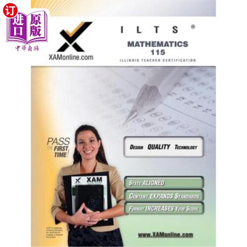 海外直订ICTS Mathematics 115: teacher certification exam 数学115：教师资格考试