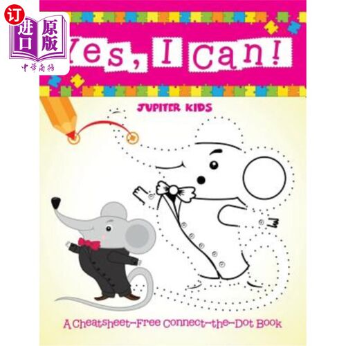 海外直订Yes, I Can! (A Cheatsheet-Free Connect-the-Dot Book) 是的,我能!(一本没有备忘的连点书)