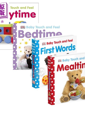 预售 DK触摸启蒙系列4册 低幼童书 DK 纸板书 低幼启蒙 绘本图画书 0+岁 英文原版【中商原版】
