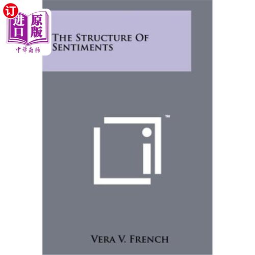 海外直订The Structure of Sentiments 情感结构