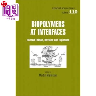 海外直订Biopolymers at Interfaces 界面处的生物聚合物