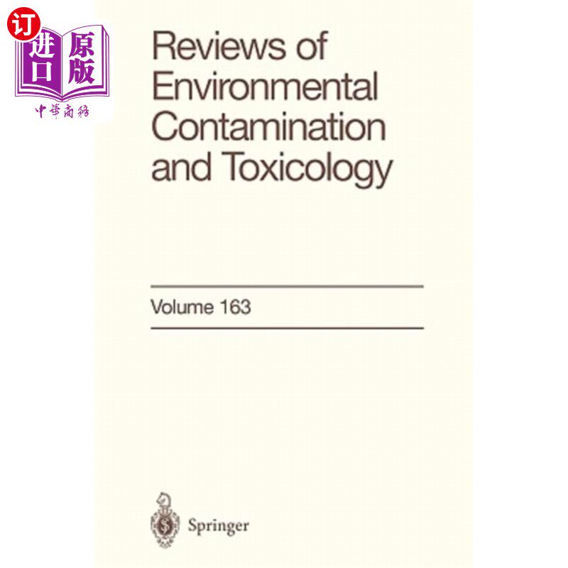 海外直订Reviews of Environmental Contamination and Toxicology: Continuation of Residue R 环境污染与毒理学研究进展