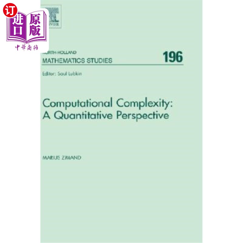 海外直订Computational Complexity: A Quantitative Perspective 计算复杂性：一个定量的视角