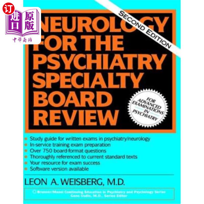 海外直订医药图书Neurology for the Psychiatry Specialist Board 精神病学专家委员会的神经病学