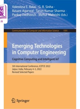 海外直订Emerging Technologies in Computer Engineering: Cognitive Computing and Intellige 计算机工程中的新兴技术:认知计