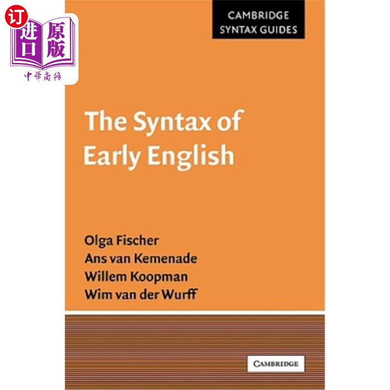 海外直订The Syntax of Early English 早期英语的句法