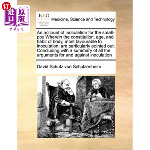 海外直订医药图书An Account of Inoculation for the Small-Pox Wherein the Constitution, Age, and H 关于接种天花的叙述