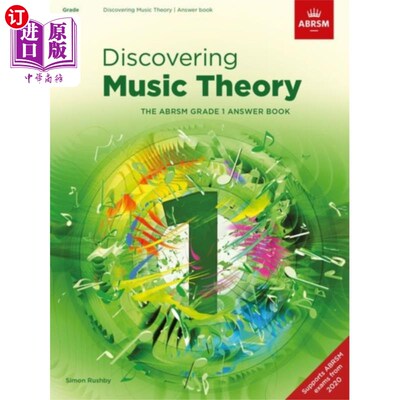 海外直订Discovering Music Theory, The ABRSM Grade 1 Answ... 《发现乐理》，英国皇家音乐学院(ABRSM)一级答案册