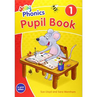 Jolly Phonics Pupil Book 1快乐自然拼读学生课本1彩色版印刷体【中商原版】