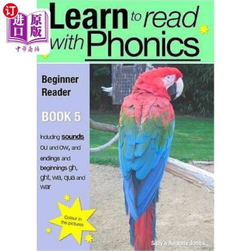 海外直订Learn to Read Rapidly with Phonics: Beginner Reader Book 5. A fun, colour in pho 学习快速阅读语音：初学者读
