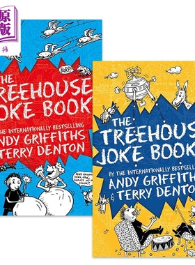 The Treehouse Joke Book 1-2 树屋故事的笑话书2册 英文原版 进口图书 树屋历险儿童幽默图画书 Andy Griffiths【中商原版】